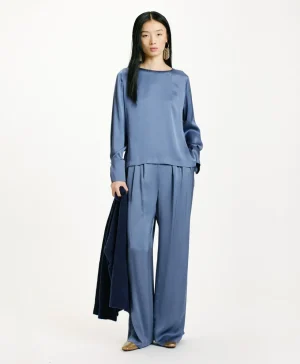 Momoni Chemises Et Blouses*BLOUSE KENTA EN SOIE LAVÉE - PAPIER SUCRE PapierSucre