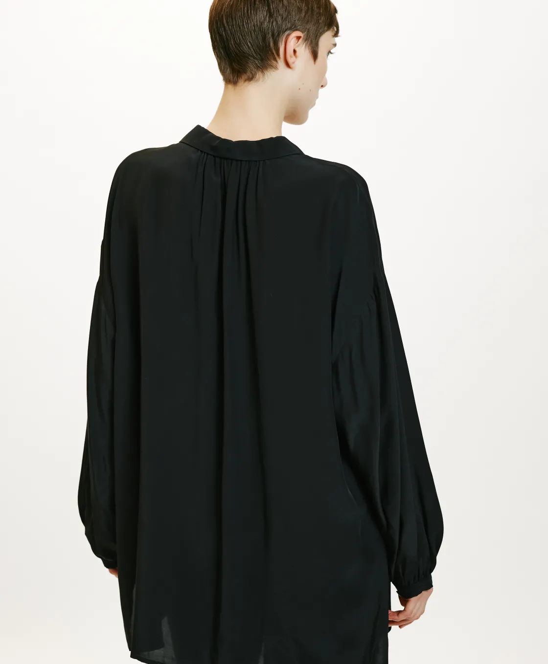 Momoni Chemises Et Blouses*BLOUSE OGATA EN RAYONNE LÉGÈRE UNIE - Noir