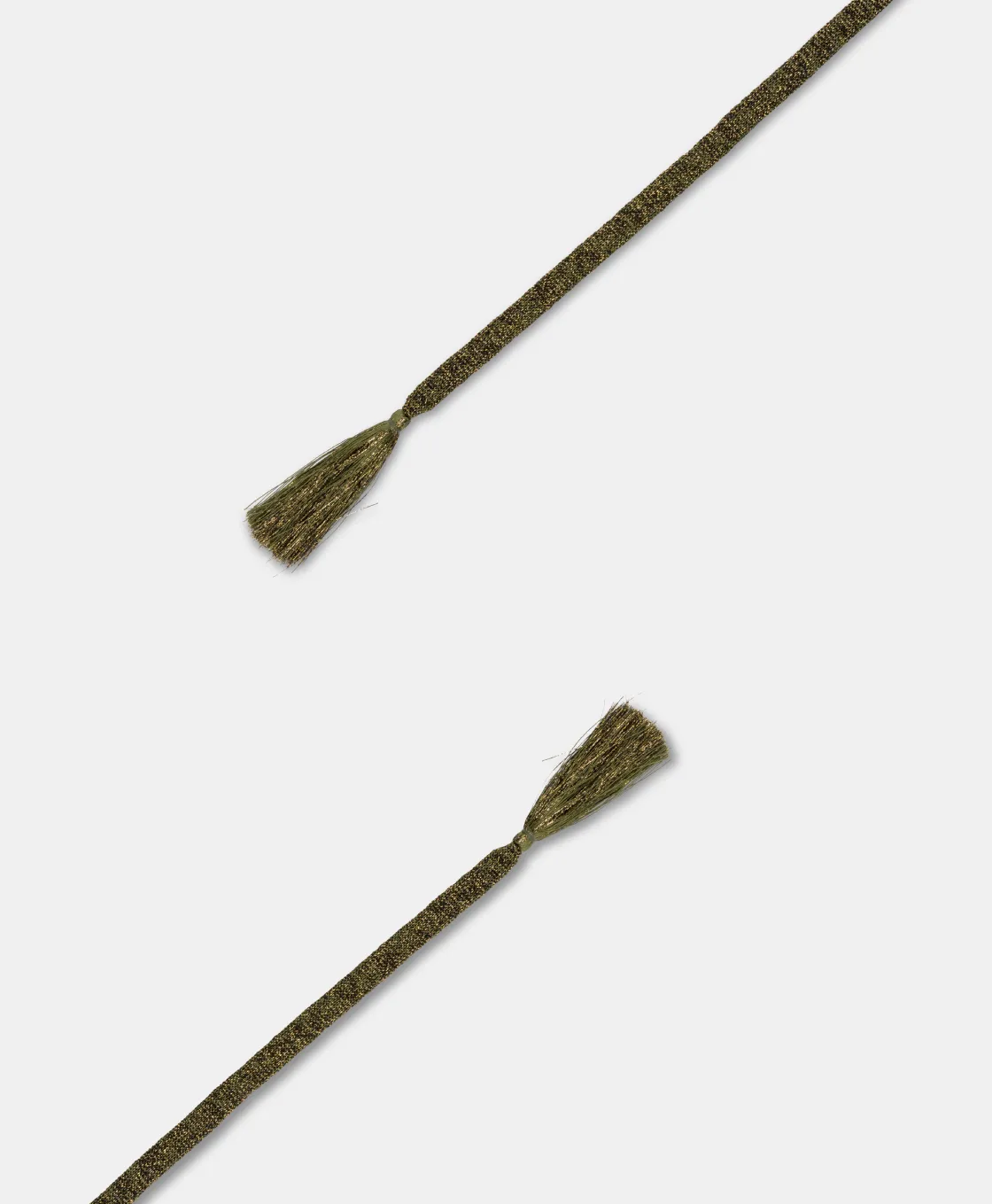 Momoni Ceintures*CEINTURE ONTANO EN LUREX AVEC FRANGE - VERT MATCHA VertMatcha