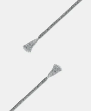 Momoni Ceintures*CEINTURE ONTANO EN LUREX AVEC FRANGE - Argent