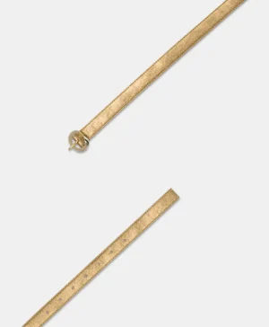 Momoni Ceintures*CEINTURE SOBA EN ÉCO-CUIR LAMINÉ - Or