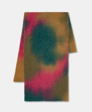 Momoni Écharpes*ÉCHARPE TEDORI PULVÉRISÉE ALPAGA LAINE - MULTICOLORE VERT MulticoloreVert