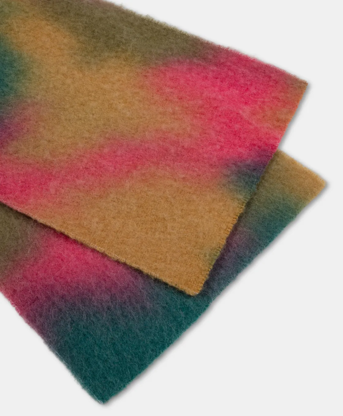 Momoni Écharpes*ÉCHARPE TEDORI PULVÉRISÉE ALPAGA LAINE - MULTICOLORE VERT MulticoloreVert