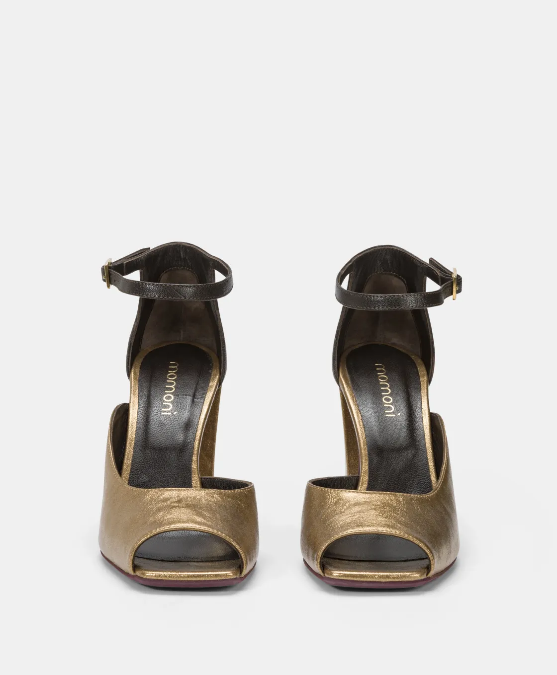 Momoni Chaussures*CHAUSSURES AJISAI EN ÉCO-CUIR LAMINÉ - Or