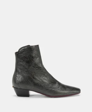 Momoni Chaussures*CHAUSSURES HASU EN ÉCO-CUIR LAMINÉ - Noir