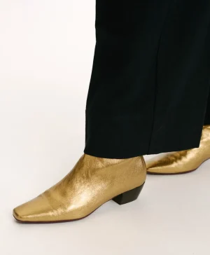 Momoni Chaussures*CHAUSSURES HASU EN ÉCO-CUIR LAMINÉ - Or