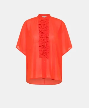 Momoni Chemises Et Blouses*CHEMISIER BERENICE EN GEORGETTE - Paprika