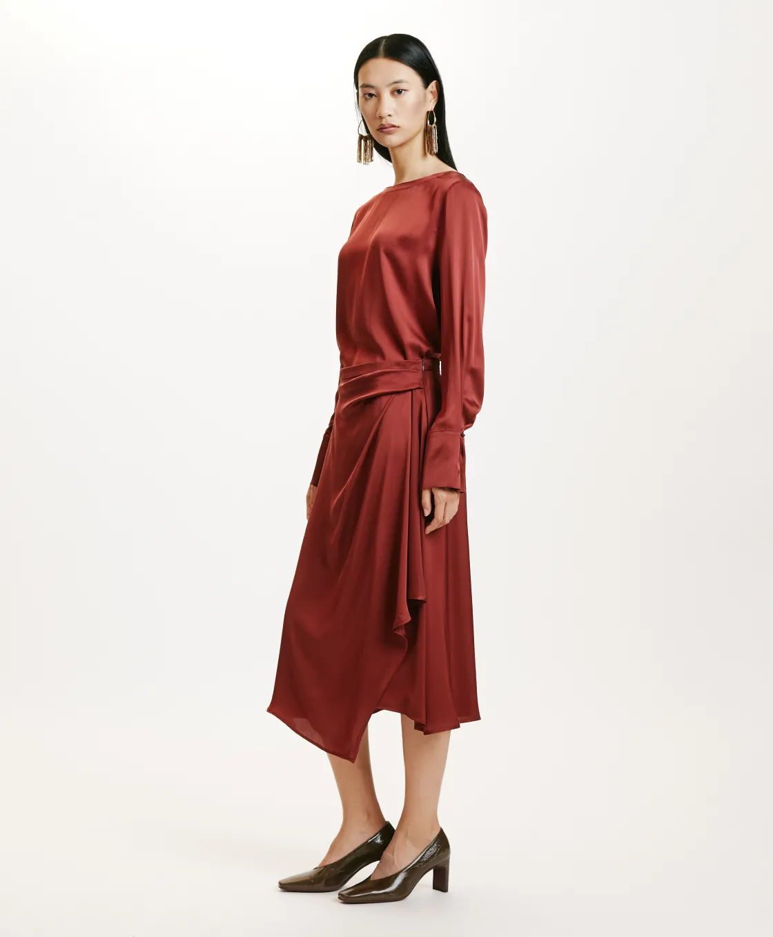 Momoni Jupes Et Shorts*JUPE JUN EN SOIE LAVÉE - MOÛT DE RAISIN MoûtdeRaisin