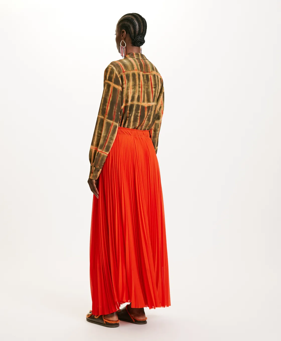 Momoni Jupes Et Shorts*JUPE NORIE EN GEORGETTE - Paprika