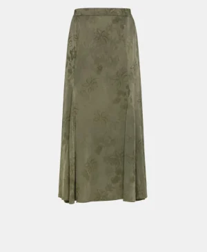 Momoni Jupes Et Shorts*JUPE THEO EN LYONCEL VISCOSE JACQUARD - Bambou