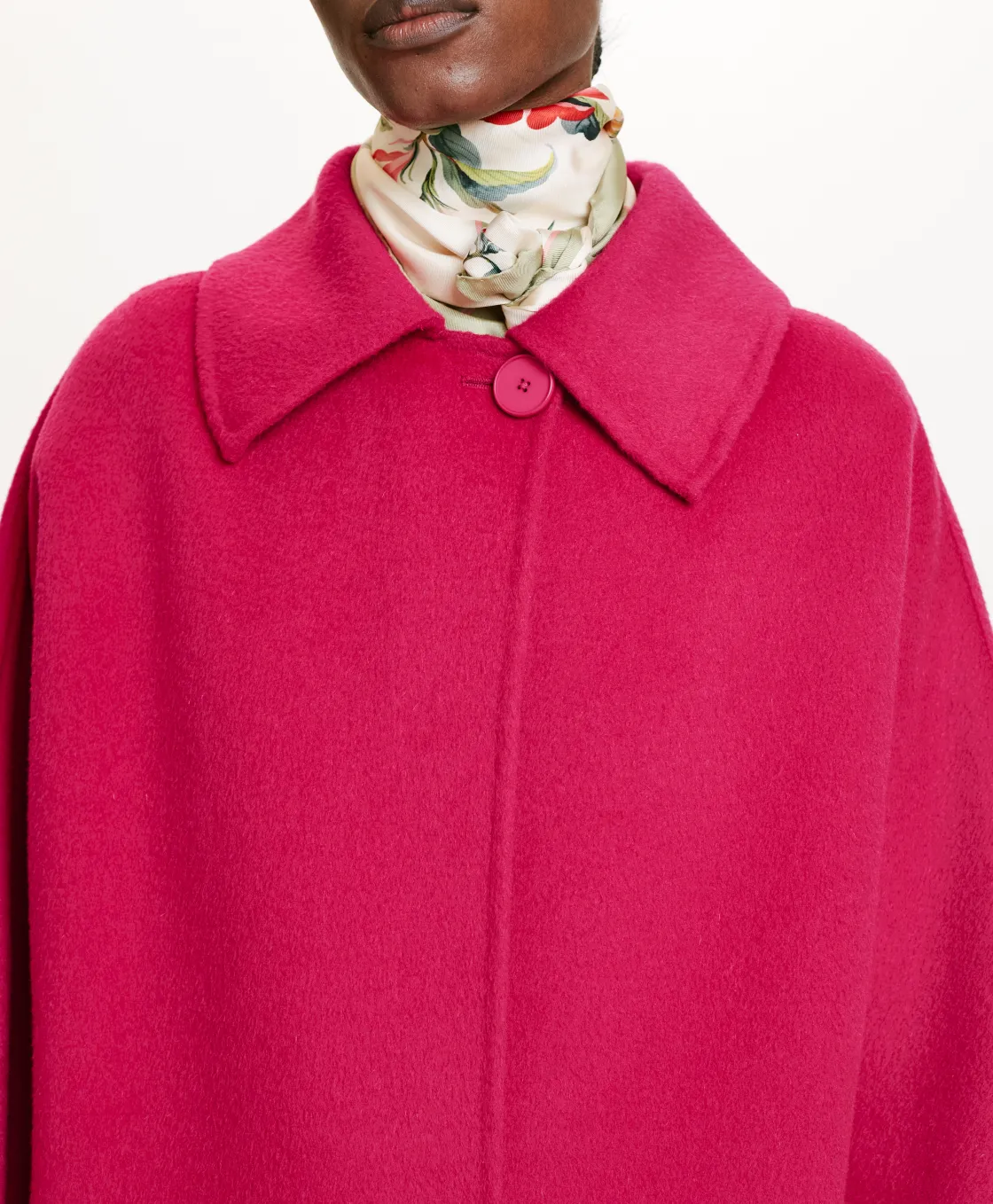 Momoni Manteaux*MANTEAU AKITA EN PANNE DOUBLE - Fuchsia
