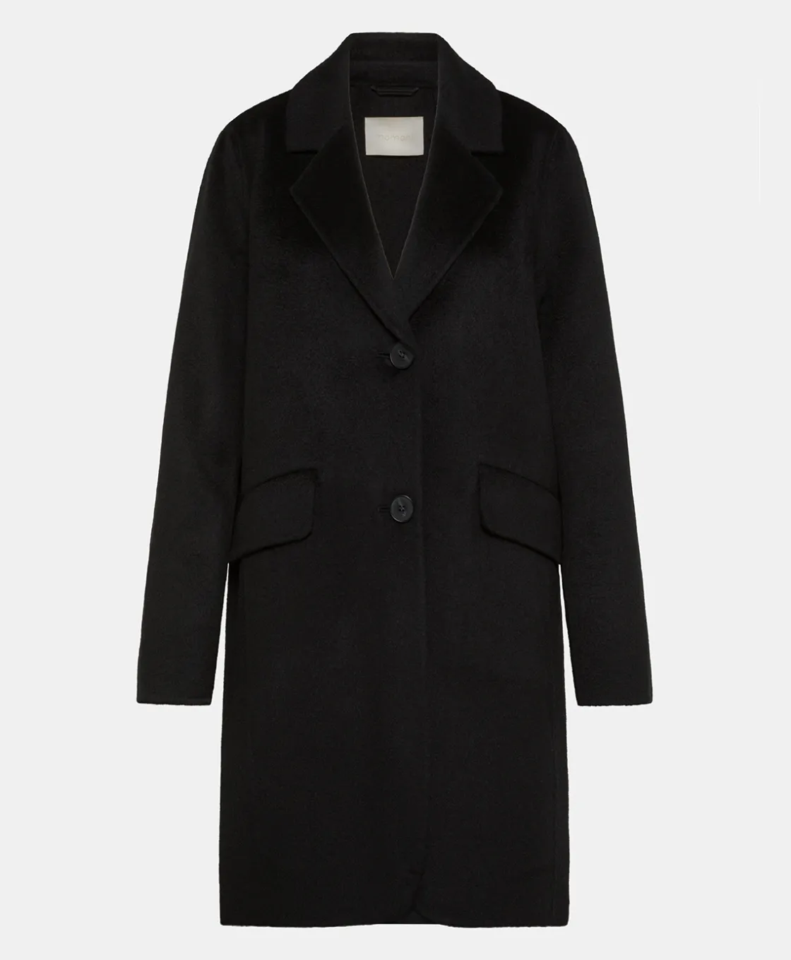 Momoni Manteaux*MANTEAU POMERANIA EN PANNE DOUBLE - Noir