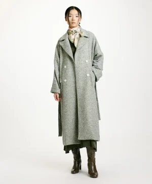 Momoni Manteaux*MANTEAU SAYURI EN CHEVRON BICOLORE - CÉRULÉEN MULTICOLORE CéruléenMulticolore