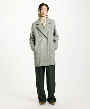 Momoni Manteaux*MANTEAU SHIBA EN CHEVRON BICOLORE - CÉRULÉEN MULTICOLORE CéruléenMulticolore