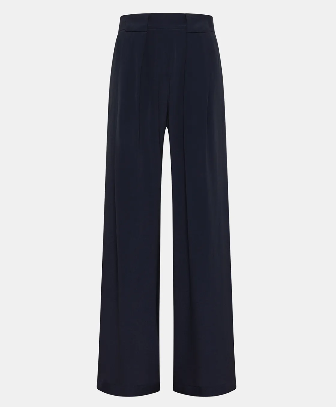 Momoni Pantalons*PANTALON ASPEN EN ACÉTATE/SOIE UNI - Bleu