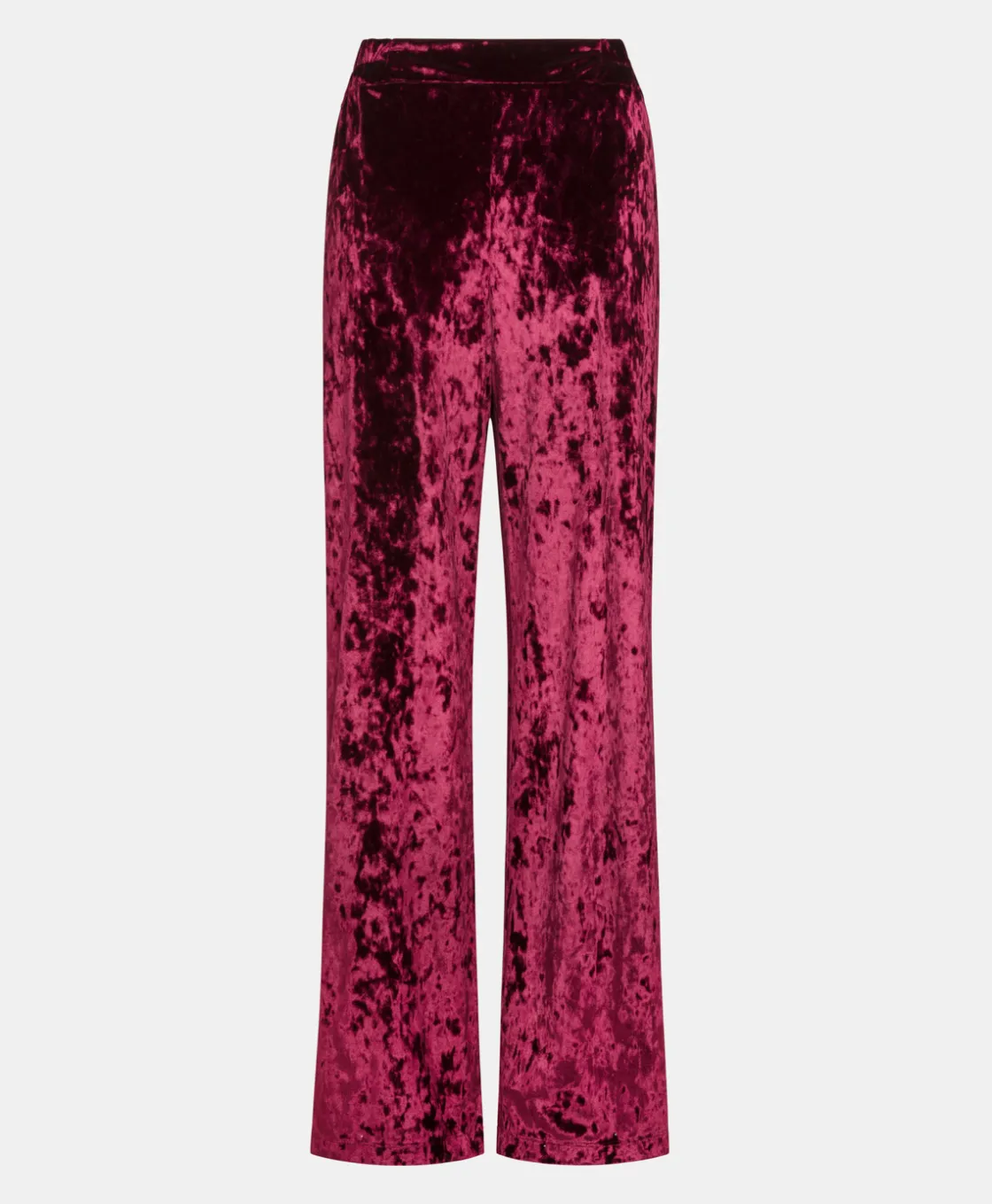Momoni Pantalons*PANTALON BACCARAT EN VELOURS STRETCH - Bordeaux