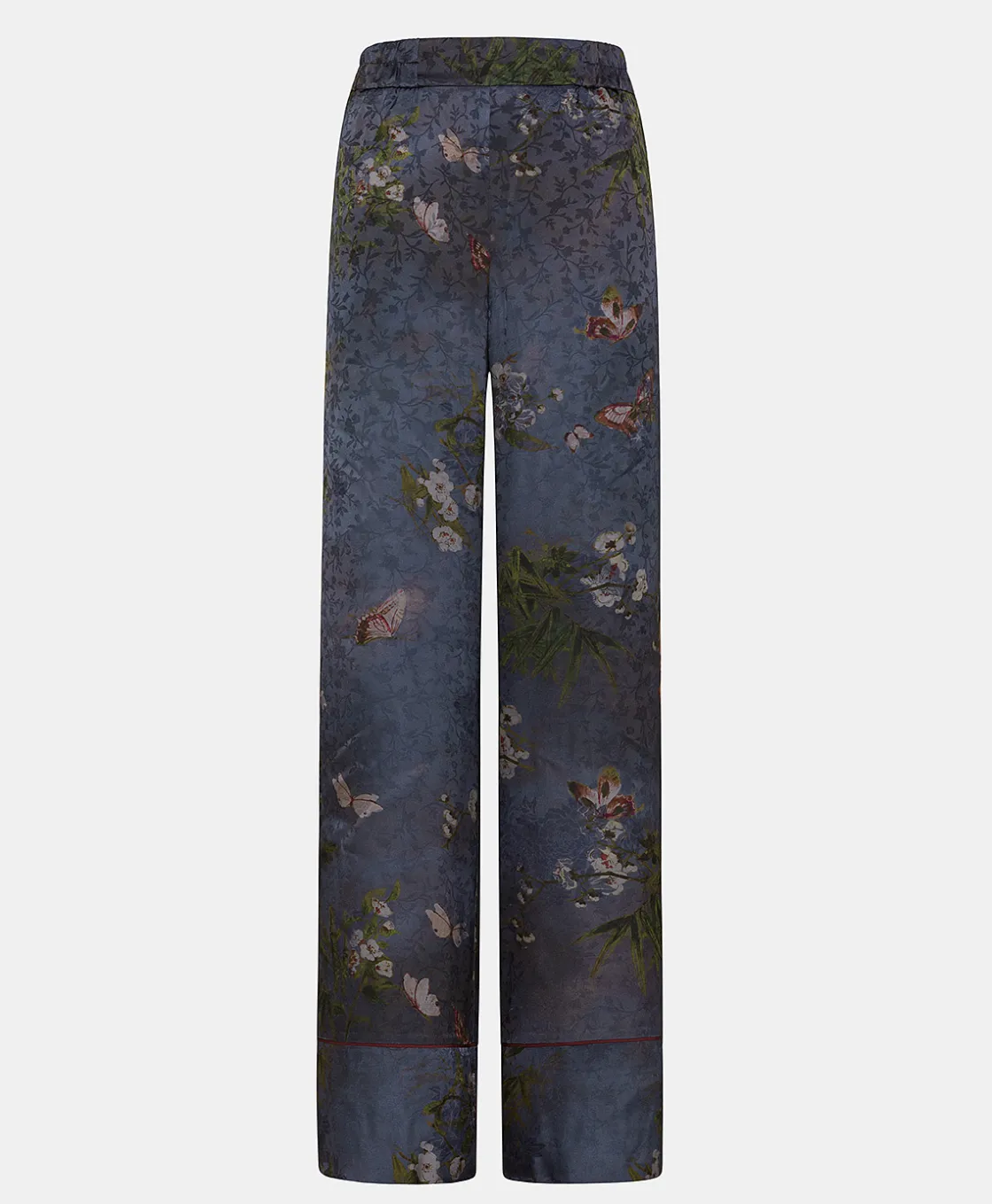 Momoni Pantalons*PANTALON DAIKI EN VISCOSE JACQUARD IMPRIMÉE - MULTICOLORE GRIS POUSSIÉREUX MulticoloreGrisPoussiéreux