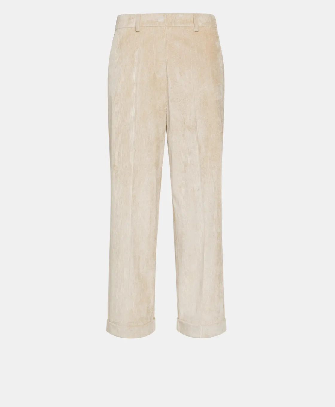 Momoni Pantalons*PANTALON DANGO EN VELOURS CÔTELÉ STRETCH - CRÈME Crème