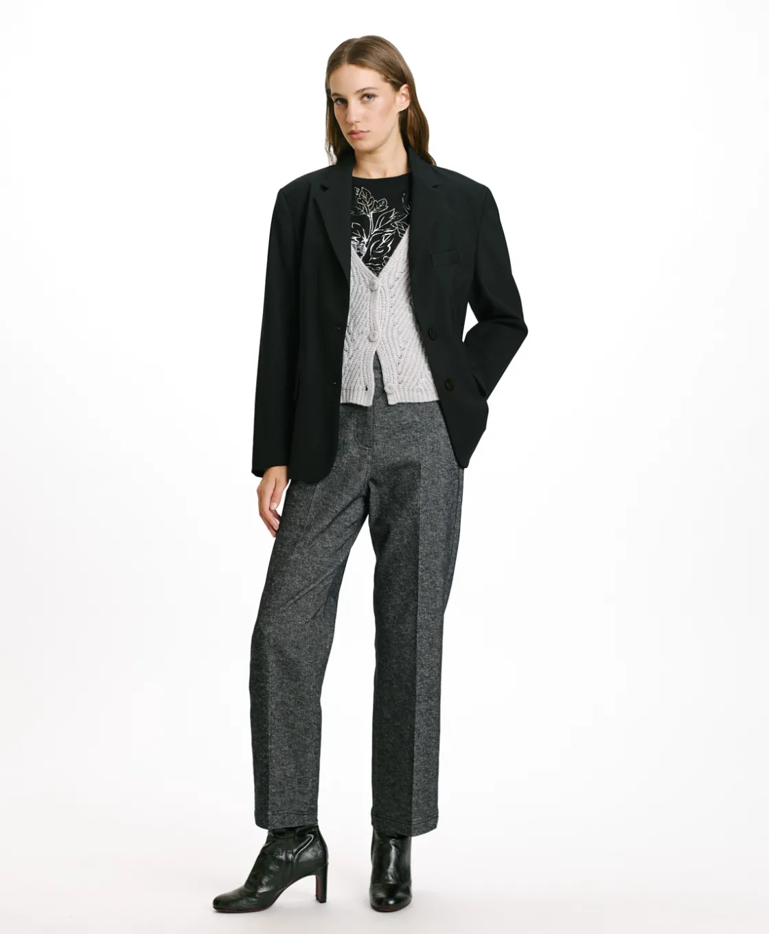 Momoni Pantalons*PANTALON JACQUES EN DENIM COTON LAINE STRETCH - BLEU JEAN BleuJean