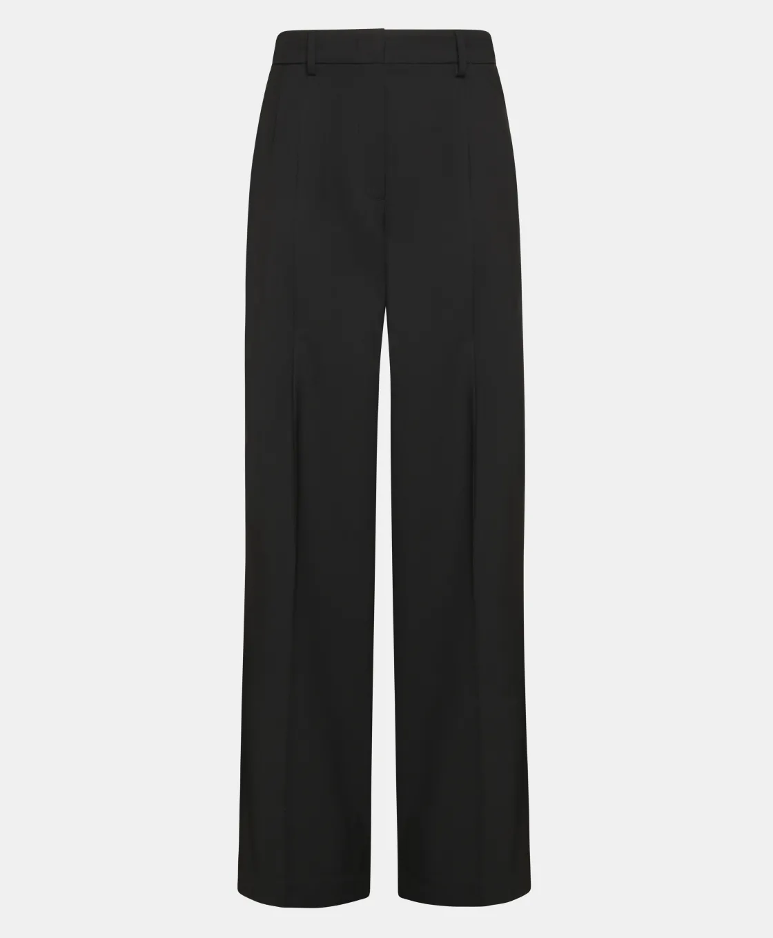 Momoni Pantalons*PANTALON KYOTO EN LAINE FROIDE BISTRETCH - Noir