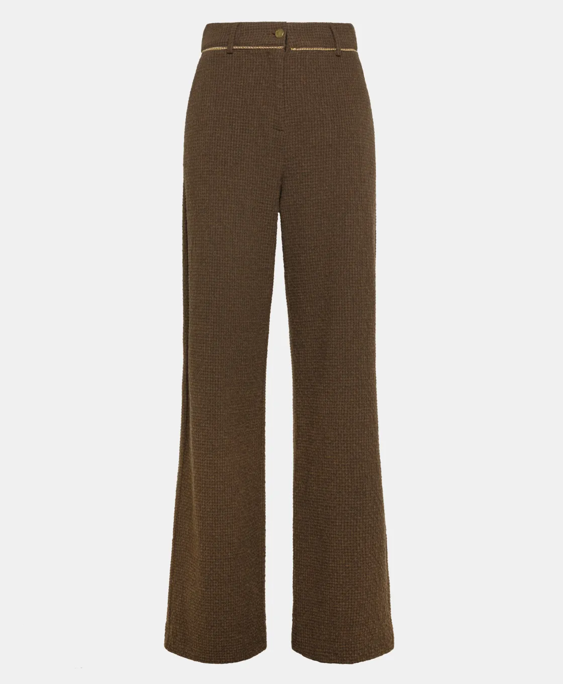 Momoni Costumes*PANTALON UKIYO EN PIED-DE-POULE SEERSUCKER - CACAO MULTICOLORE CacaoMulticolore