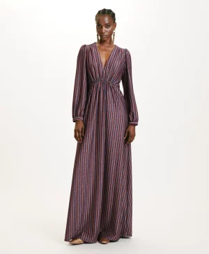 Momoni Robes*ROBE ARTEMISIA EN JERSEY LUREX - Multicolore