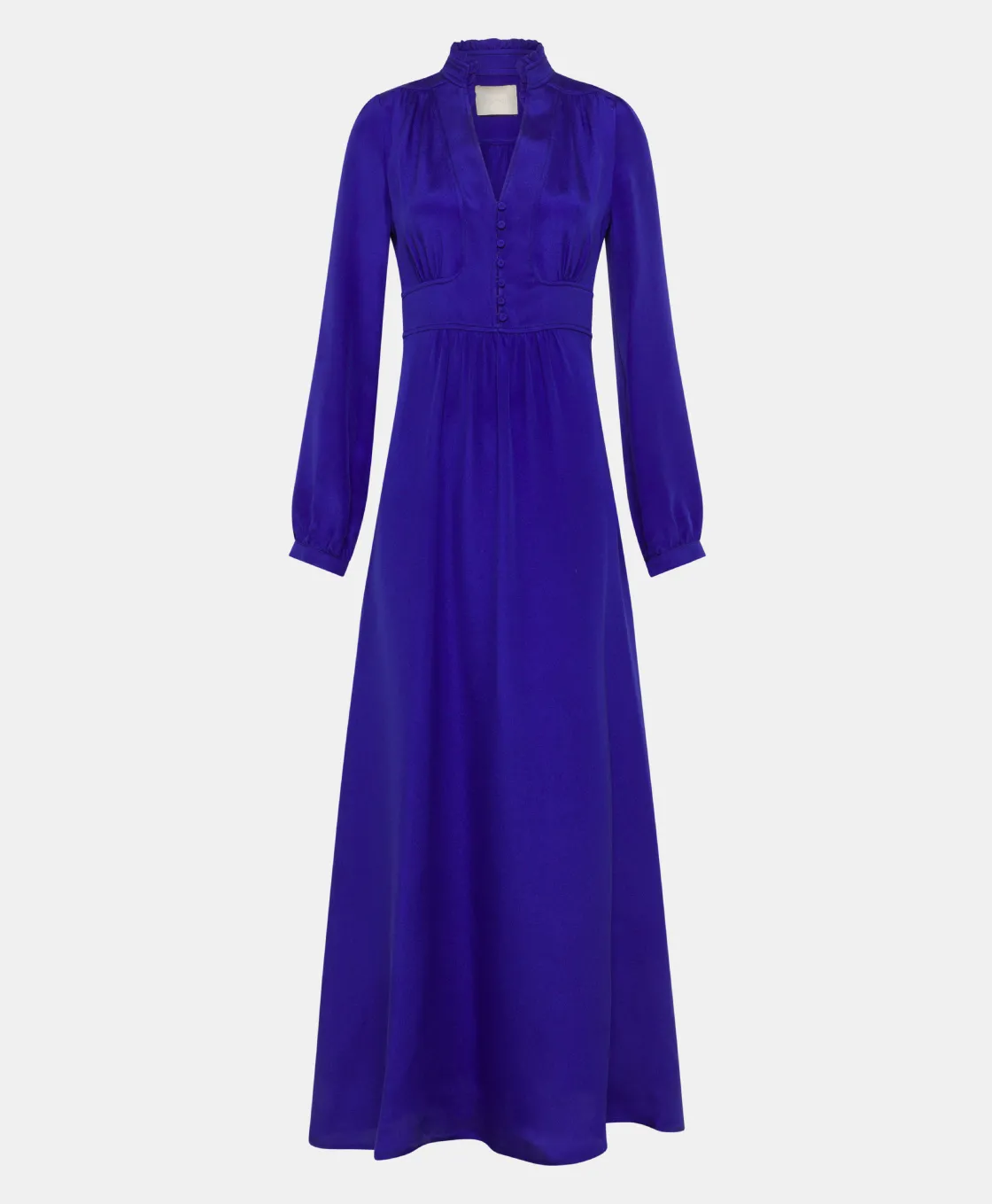 Momoni Robes*ROBE JISHO EN MÉLANGE DE SOIE CRÊPE - Bleu