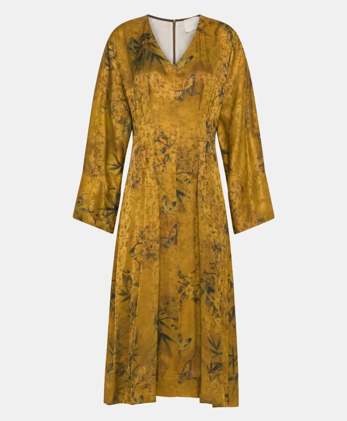 Momoni Robes*ROBE ROMI EN VISCOSE JACQUARD IMPRIMÉE - BRÛLÉ/MULTICOLORE Brûlé/Multicolore