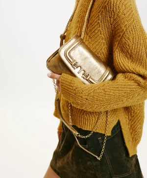 Momoni Sacs Et Pochettes*SAC MIMI' FLE EN ÉCO-CUIR LAMINÉ - Or