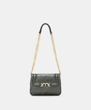 Momoni Sacs Et Pochettes*SAC MIMI' FLORE EN ÉCO-CUIR LAMINÉ - Noir