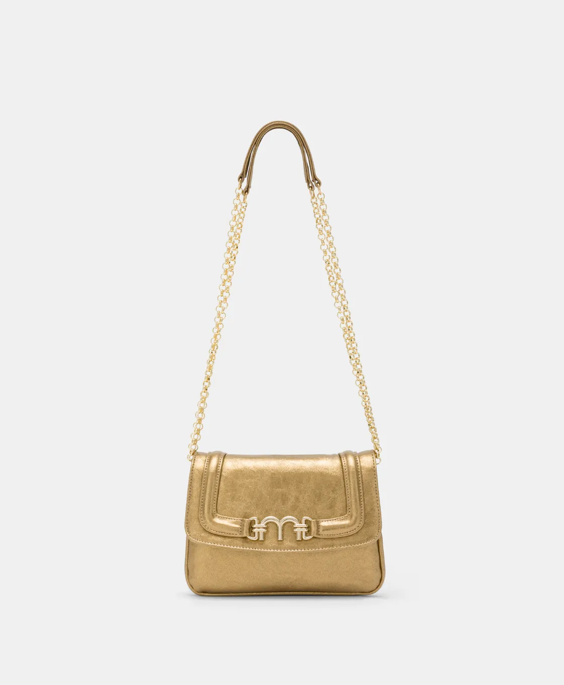 Momoni Sacs Et Pochettes*SAC MIMI' FLE EN ÉCO-CUIR LAMINÉ - Or