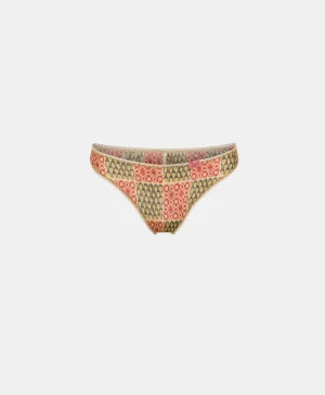 Momoni Culottes*SLIP ARCA EN NYLON IMPRIMÉ - Militaire/Corail
