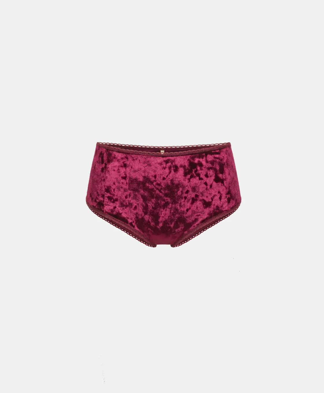 Momoni Culottes*SLIP YORIE EN VELOURS STRETCH - Bordeaux