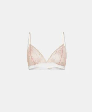 Momoni Soutiens-Gorge*SOUTIEN-GORGE AZAMI EN DENTELLE AVEC VOLANT - Rose