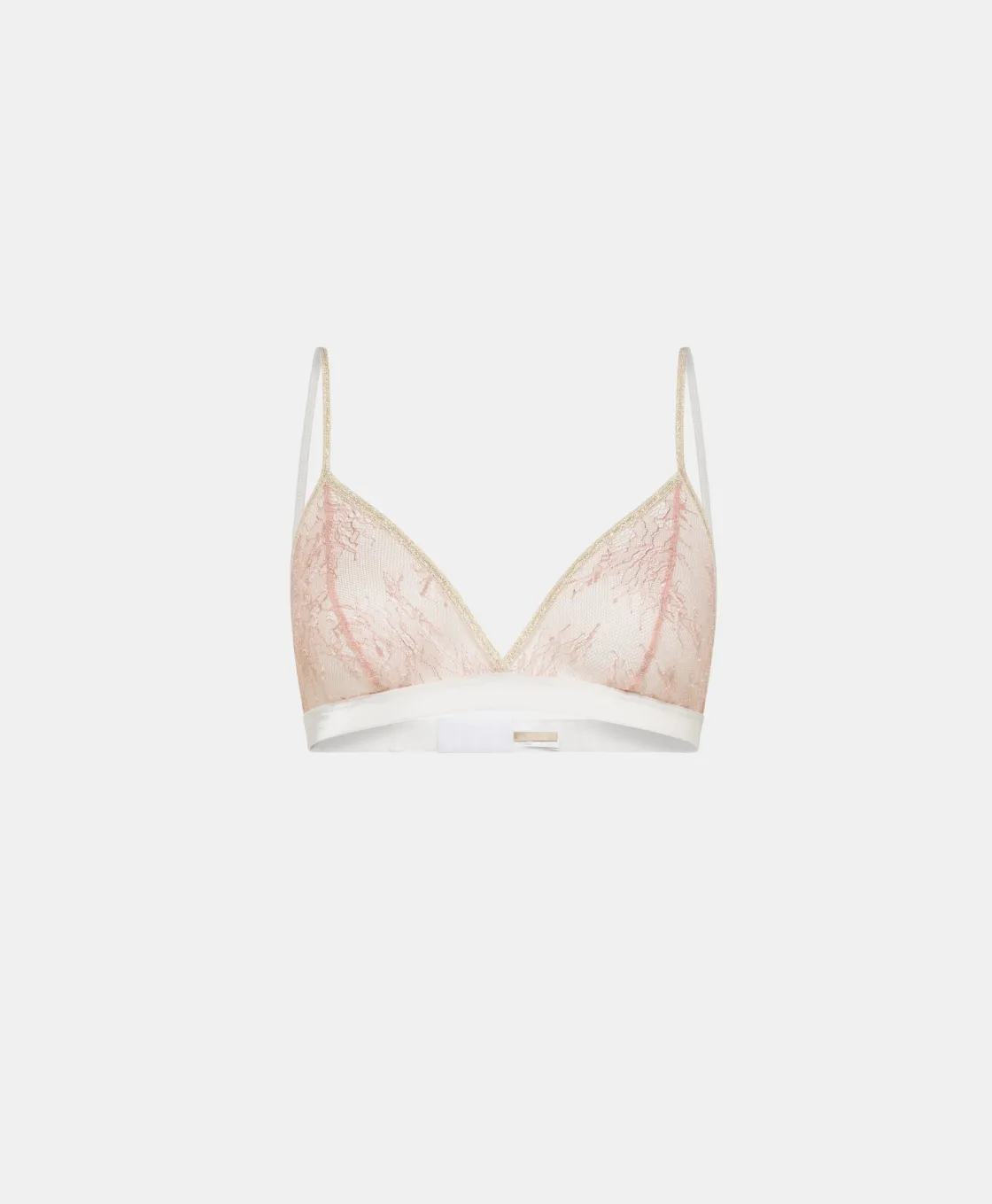Momoni Soutiens-Gorge*SOUTIEN-GORGE AZAMI EN DENTELLE AVEC VOLANT - Rose