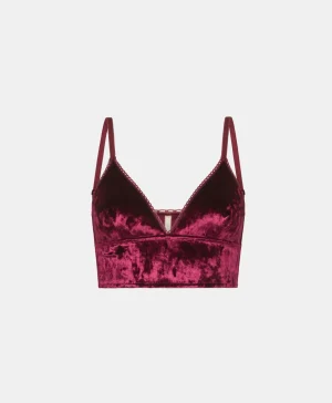 Momoni Soutiens-Gorge*SOUTIEN-GORGE NIKKI EN VELOURS STRETCH - Bordeaux