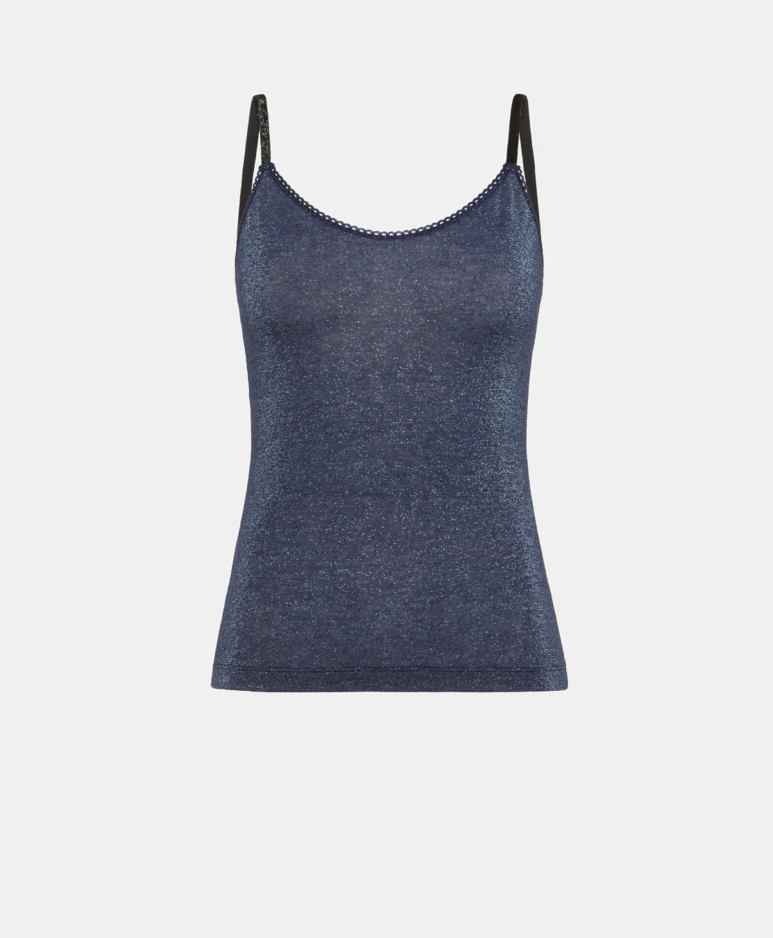 Momoni Bodys Et Nuisettes*TOP AIRELLE EN JERSEY LUREX - Denim