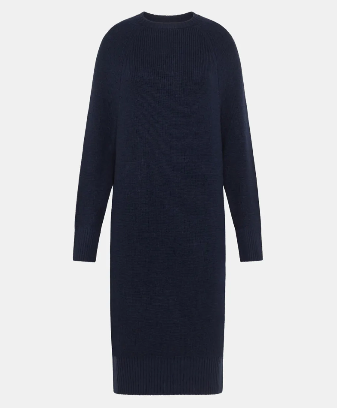 Momoni Robes*TRICOT FUYO À CÔTES EN LAINE MÉRINOS - Bleu