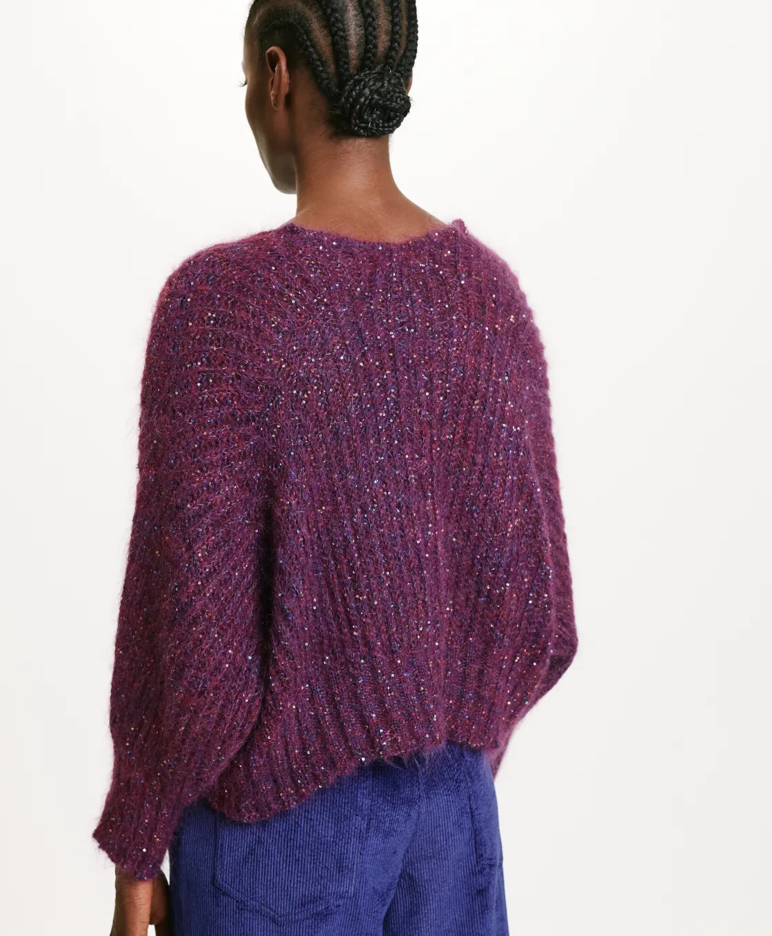 Momoni Mailles*TRICOT KUSA DÉGRADÉ - Violet