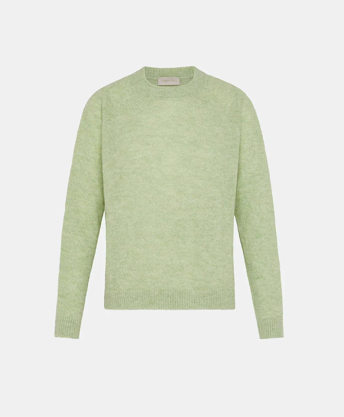 Momoni Mailles*TRICOT KYO EN MOHAIR MÉLANGE LUREX - VERT ACIDE VertAcide