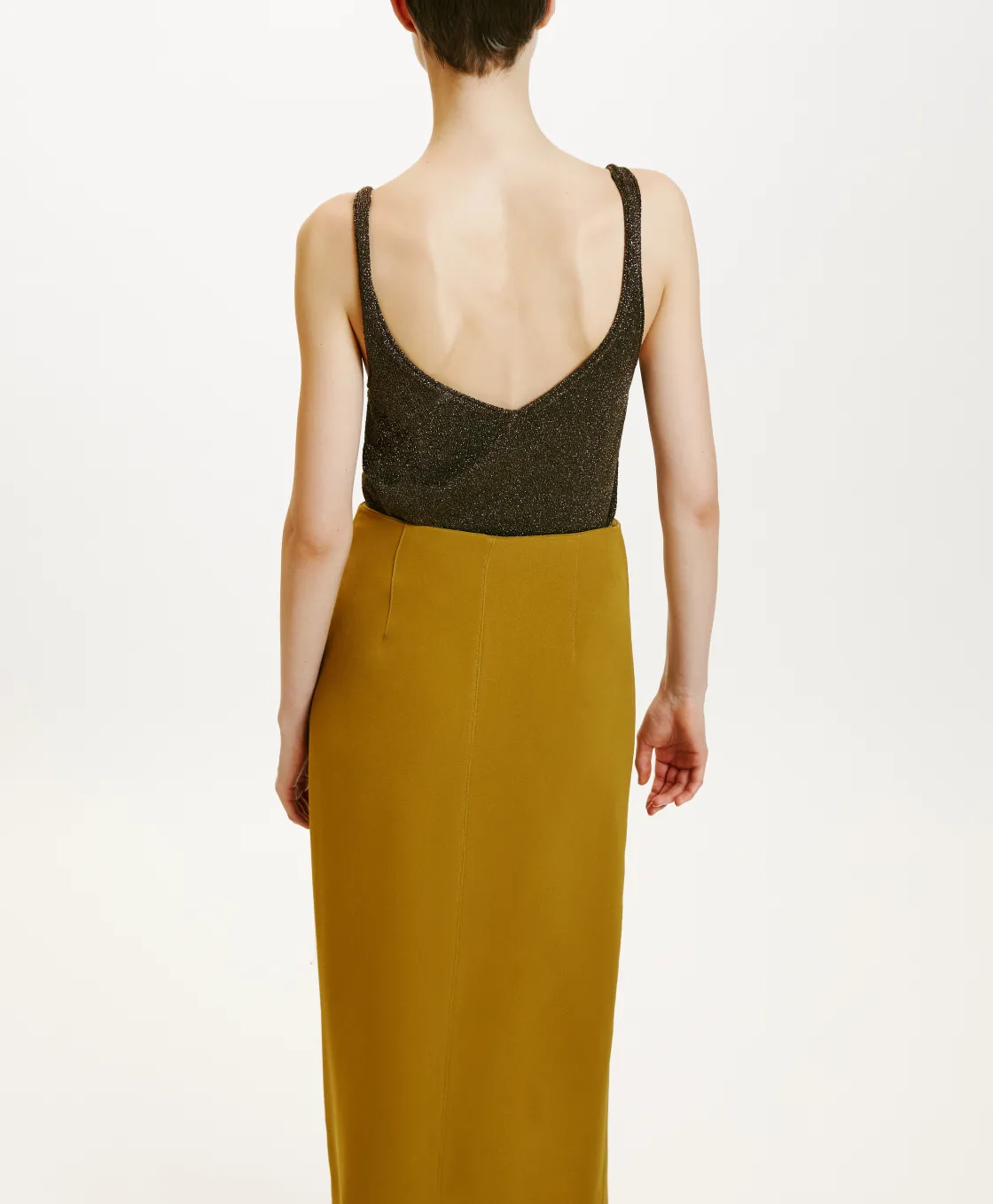 Momoni Mailles*TRICOT NIJI EN LUREX - Algue