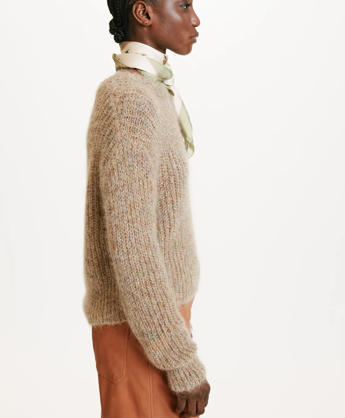 Momoni Mailles*TRICOT ODO DÉGRADÉ - Beige