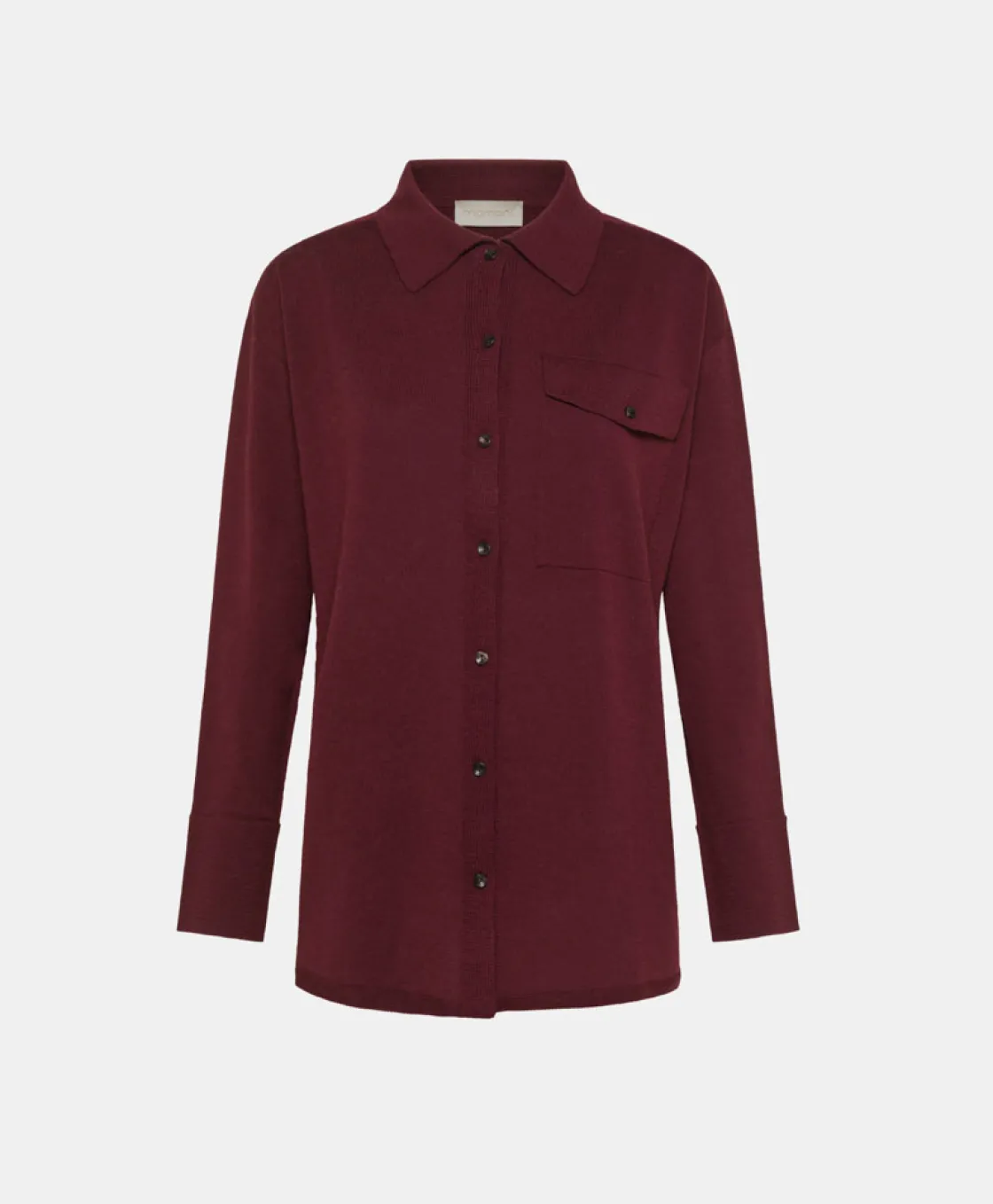 Momoni Mailles*TRICOT OKAMI EN LAINE MÉRINOS - MOÛT DE RAISIN MoûtdeRaisin