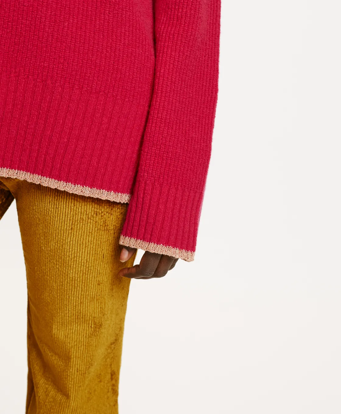 Momoni Mailles*TRICOT OR POINT D’ÉPI STRETCH - Cyclamen