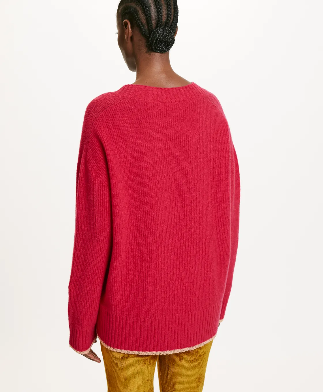 Momoni Mailles*TRICOT OR POINT D’ÉPI STRETCH - Cyclamen