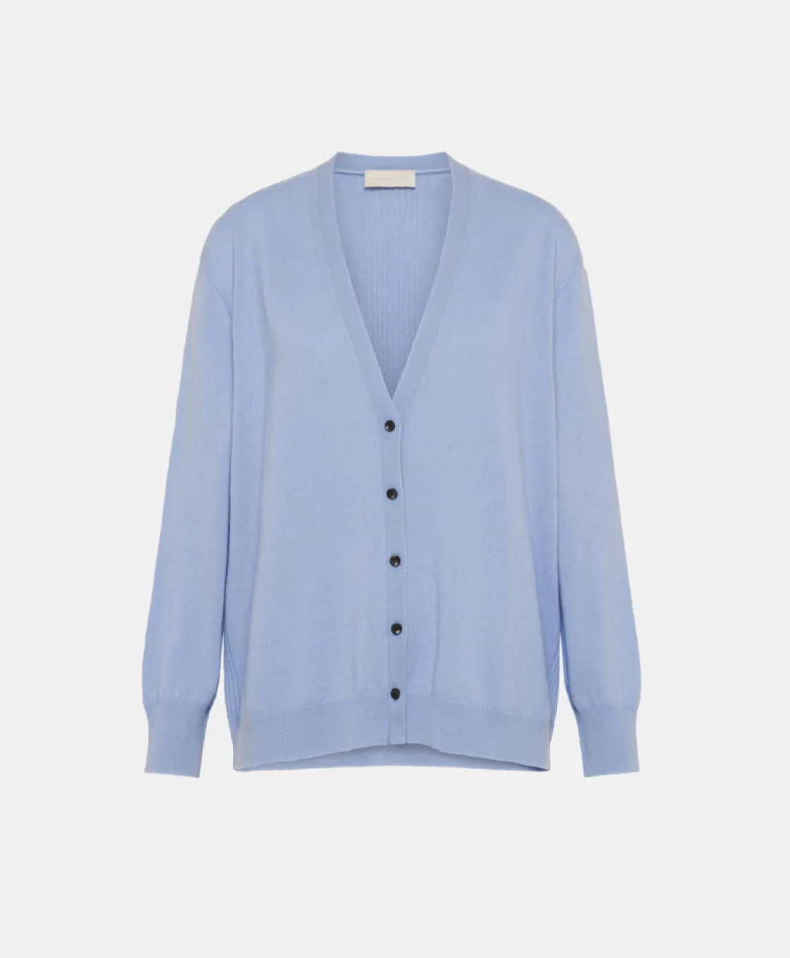 Momoni Mailles*TRICOT ZOU EN CACHEMIRE - BLEU CIEL BlueSky