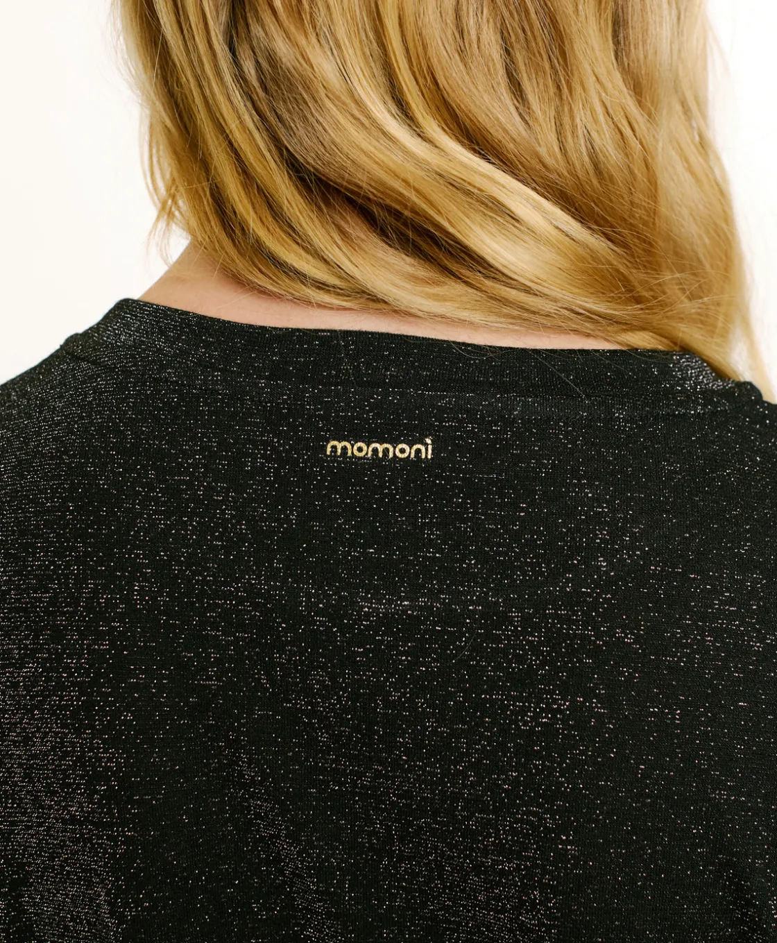 Momoni Tops Et T-Shirts*TSHIRT IORA EN JERSEY LUREX - GRIS CHARBON GrisCharbon