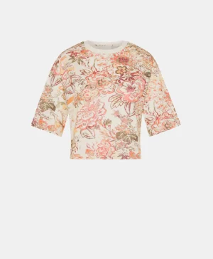 Momoni Tops Et T-Shirts*T-SHIRT MARU EN JERSEY IMPRIMÉ ALLOVER - MULTICOLORE ROSE MulticoloreRose