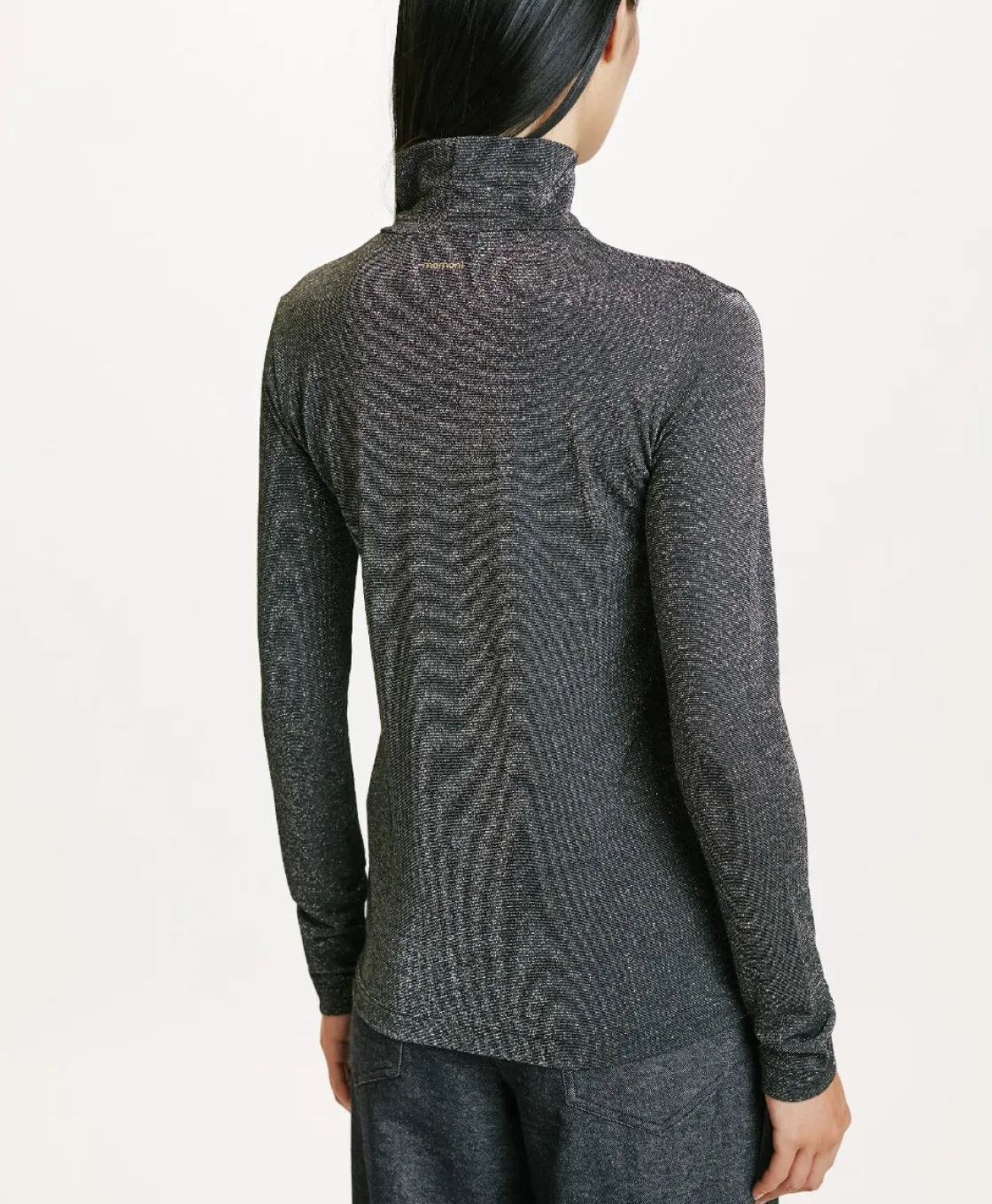 Momoni Tops Et T-Shirts*TSHIRT RODOLPHE EN JERSEY LUREX - GRIS FONCÉ GrisFoncé