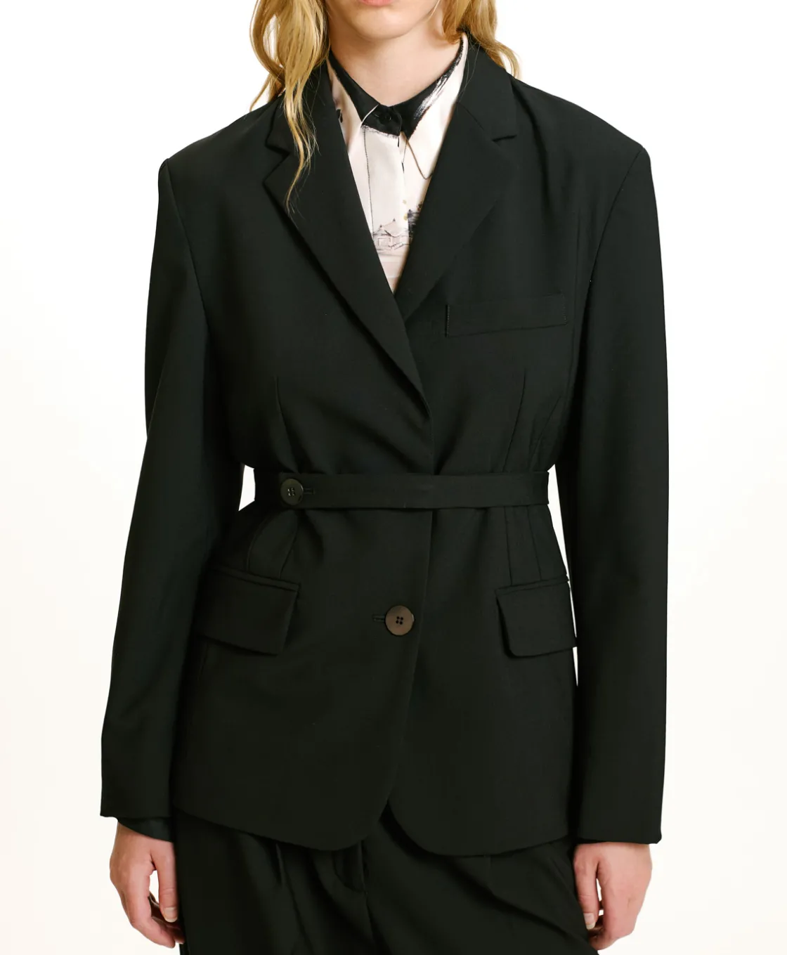 Momoni Vestes*VESTE REN EN LAINE FROIDE BISTRETCH - Noir